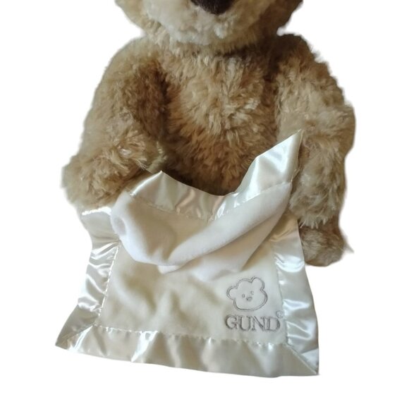 Baby GUND Peek-A-Boo Teddy Bear Animated Stuffed Animal Plush Toy Works - Picture 2 of 4